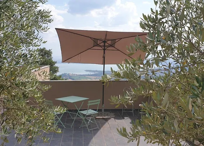 ヴィラ Moderne Mit Atemberaubendem Seeblick Lisciano Niccone